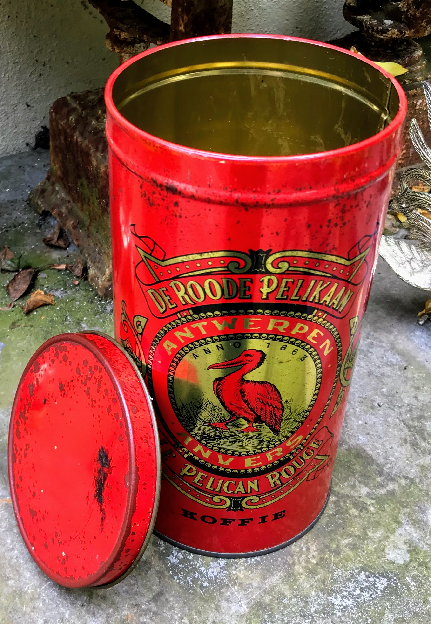 zeker weerstand bieden negeren Vintage Koffieblik Roode Pelikaan – Le Pelican Rouge Koffieblik jaren 70 |  Antiek en Curiosa