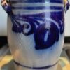 Antique Cologne preserving jar 8L with cobalt‑blue freehand decoration, c. 1900 (13) Antieke Keulse inmaakpot 8L met kobaltblauwe handbeschilderde decoratie, Antique Cologne preserving jar 8L with cobalt‑blue freehand decoration, c. 1900