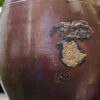Antique French brown stoneware pot with handles – 19th century (15) Antieke Franse grespot in bruin aardewerk met handvatten | Antique French brown stoneware pot with handles – 19th century