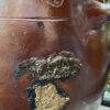 Antique French brown stoneware pot with handles – 19th century (4) Antieke Franse grespot in bruin aardewerk met handvatten | Antique French brown stoneware pot with handles – 19th century