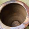 Antique French wheel‑thrown brown stoneware pot – 19th century (2) Antieke Franse handgedraaide grespot in bruin aardewerk – 19e eeuw | Antique French wheel‑thrown brown stoneware pot – 19th century