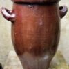Antique French wheel‑thrown brown stoneware pot – 19th century (8) Antieke Franse handgedraaide grespot in bruin aardewerk – 19e eeuw | Antique French wheel‑thrown brown stoneware pot – 19th century