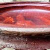 Antique Moroccan tajine with decorative hammered copperwork, 20th century (10) Antieke Marokkaanse Tajine met decoratief gehamerd koperwerk , Antique Moroccan tajine with decorative hammered copperwork, 20th century