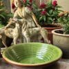 Antique brown confit bowl with green interior glaze (11) Antieke bruine gresale confit schaal | Antique brown confit bowl with green interior glaze, 19th C
