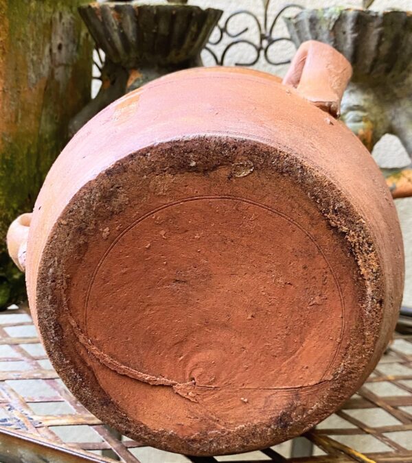Antique handmade French confit pot with three handles – late 19th century (13) Antieke handgemaakte Franse Confitpot of grespot met 3 oren | Antique handmade French confit pot with three handles – late 19th century