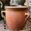 Antique handmade French confit pot with three handles – late 19th century (16) Antieke handgemaakte Franse Confitpot of grespot met 3 oren | Antique handmade French confit pot with three handles – late 19th century
