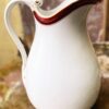 Antieke grote porseleinen waterkan Vermeren‑Coché Bruxelles | Antique large porcelain water pitcher Vermeren‑Coché Brussels, 19th century