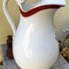 Antieke grote porseleinen waterkan Vermeren‑Coché Bruxelles | Antique large porcelain water pitcher Vermeren‑Coché Brussels, 19th century