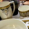 Art Deco Boch Frères wash set from 1932 (3) Zeldzaam Art Deco Boch Frères lampetstel | Art Deco Boch Frères wash set from 1932