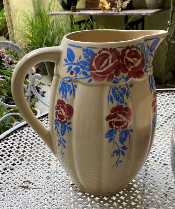 Art Deco French wash set, 1930s (8) Art Deco Franse lampetset K & G Luneville | Art Deco French wash set, 1930s