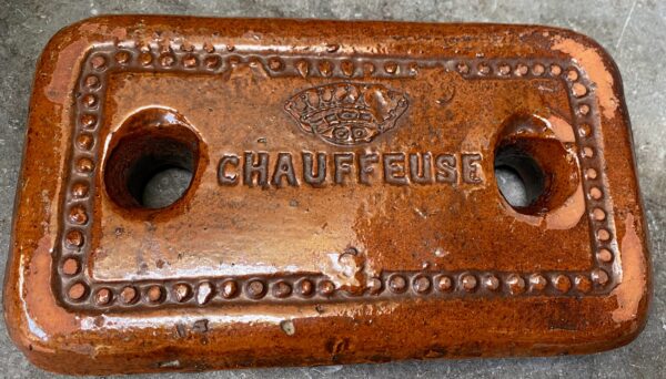 Authentic French ceramic bedwarmer “Chauffeuse” – fireproof stoneware, early 20th century (1) Authentieke Franse bedwarmer “Chauffeuse” | Authentic French ceramic bedwarmer “Chauffeuse” – fireproof stoneware, early 20th century