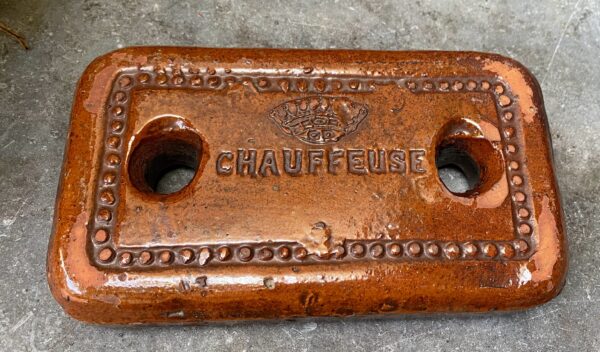 Authentic French ceramic bedwarmer “Chauffeuse” – fireproof stoneware, early 20th century (2) Authentieke Franse bedwarmer “Chauffeuse” | Authentic French ceramic bedwarmer “Chauffeuse” – fireproof stoneware, early 20th century