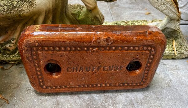 Authentic French ceramic bedwarmer “Chauffeuse” – fireproof stoneware, early 20th century (7) Authentieke Franse bedwarmer “Chauffeuse” | Authentic French ceramic bedwarmer “Chauffeuse” – fireproof stoneware, early 20th century
