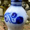 Authentic salt-glazed stoneware wine jug, ca. 1950 (1) Vintage Keuls zoutgeglazuurd wijnkannetje 1/2L | Authentic salt‑glazed Cologne stoneware wine jug 1/2L – ca. 1950