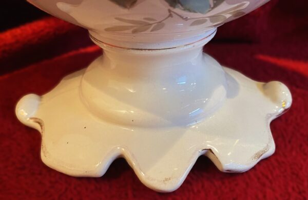 French Hollywood Regency ceramic centerpiece, 1950s (17) Franse Hollywood Regency keramische siercoupe | French Hollywood Regency ceramic centerpiece, 1950s