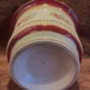 French porcelain cachepot with floral transfer decoration, 20th C (7) Franse porseleinen cachepot met florale transferdecoratie | French porcelain cachepot with floral transfer decoration, 20th century