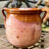 French stoneware pot with two handles, early 20th century (10) Brocante Frans grespotje met 2 oren | French stoneware pot with two handles, early 20th century