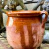French stoneware pot with two handles, early 20th century (4) Brocante Frans grespotje met 2 oren | French stoneware pot with two handles, early 20th century