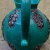 Groene Art Deco snavelkan met bronzen ornamenten | Green Danish Art Deco jug - ca.1930