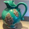 Groene Art Deco snavelkan met bronzen ornamenten | Green Danish Art Deco jug - ca.1930