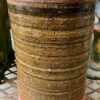 ​Vintage groene cilindervaas | Green ceramic cylinder vase, Germany ca. 1970