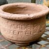 Handgemaakt aardewerken potje uit Guatemala | Handmade Guatemalan earthenware pot, ca.1990