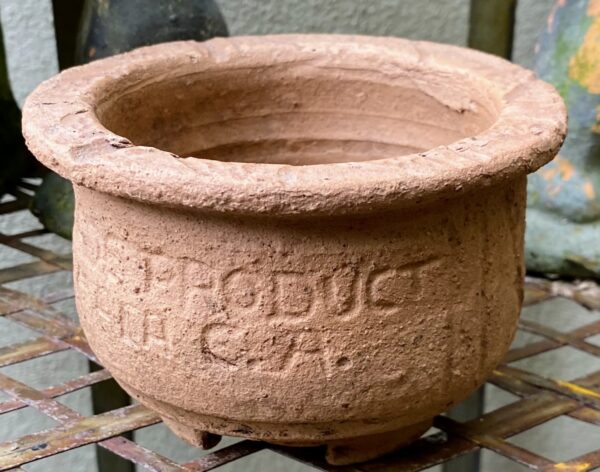 Handgemaakt aardewerken potje uit Guatemala | Handmade Guatemalan earthenware pot, ca.1990