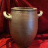 IMG_1259 Antieke Franse grespot in donkerbruin geglazuurd aardewerk | Antique French dark‑brown glazed stoneware pot – 19th century