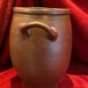 IMG_1268 Antieke Franse grespot in donkerbruin geglazuurd aardewerk | Antique French dark‑brown glazed stoneware pot – 19th century