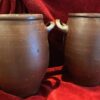 IMG_1276 Antieke Franse grespot in donkerbruin geglazuurd aardewerk | Antique French dark‑brown glazed stoneware pot – 19th century