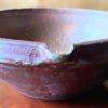 Imposing French stoneware butter‑ or cream‑separating bowl – late 19th century (11) Antieke imposante Franse boter- of roomteil in gres aardewerk | Imposing French stoneware butter‑ or cream‑separating bowl – late 19th century