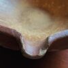 Imposing French stoneware butter‑ or cream‑separating bowl – late 19th century (3) Antieke imposante Franse boter- of roomteil in gres aardewerk | Imposing French stoneware butter‑ or cream‑separating bowl – late 19th century