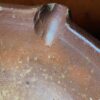 Imposing French stoneware butter‑ or cream‑separating bowl – late 19th century (8) Antieke imposante Franse boter- of roomteil in gres aardewerk | Imposing French stoneware butter‑ or cream‑separating bowl – late 19th century
