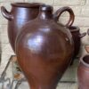 Large antique French stoneware jug with handle – late 19th century (1) Grote antieke Franse gres kruik met handgreep | Large antique French stoneware jug with handle – late 19th century
