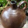 Large antique French stoneware jug with handle – late 19th century (12) Grote antieke Franse gres kruik met handgreep | Large antique French stoneware jug with handle – late 19th century