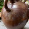 Large antique French stoneware jug with handle – late 19th century (2) Grote antieke Franse gres kruik met handgreep | Large antique French stoneware jug with handle – late 19th century