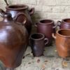 Large antique French stoneware jug with handle – late 19th century (8) Grote antieke Franse gres kruik met handgreep | Large antique French stoneware jug with handle – late 19th century