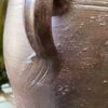 Old French dark‑brown glazed stoneware jug with single handle – late 19th century (6) Oude donkerbruine Franse geglazuurde greskan met één oor | Old French dark‑brown glazed stoneware jug with single handle – late 19th century