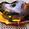 Organic modernist ceramic bowl, 20th C (1) Organische modernistische keramische kom | Organic modernist ceramic bowl, 20th century