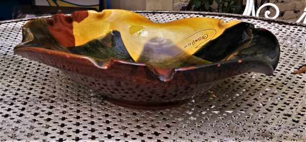 Organic modernist ceramic bowl, 20th C (8) Organische modernistische keramische kom | Organic modernist ceramic bowl, 20th century