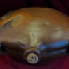 Oude 19de -eeuwse groot formaat terracotta padden kalebas 1 (1) Groot formaat terracotta paddenkalebas in geglazuurd steengoed | Large terracotta toad‑gourd vessel, ca. 1900