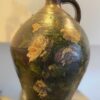 Rustic French painted terracotta jug (2) Rustic French painted terracotta jug – Rustieke Franse beschilderde terracotta kruik – early 1900
