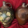 Rustic French painted terracotta jug (2) Rustic French painted terracotta jug – Rustieke Franse beschilderde terracotta kruik – early 1900