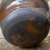 Rustieke donkerbruine aardewerken pot met handvat | Rustic dark‑brown earthenware pot, 1890