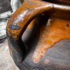 Rustieke donkerbruine aardewerken pot met handvat | Rustic dark‑brown earthenware pot, 1890
