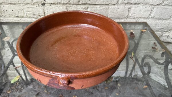 Rustic glazed terracotta oven dish – ca. 1900 (9) Rustieke ovenvaste geglazuurde terracotta ovenschotel | Rustic glazed terracotta oven dish – ca. 1900