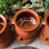 Set of 6 French glazed stoneware terracotta cooking pots – (5) Franse geglazuurde gres terracotta kookpot – 19e tot begin 20e eeuw | French glazed stoneware terracotta cooking pot – early 20th century