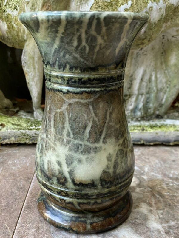 Stylish handmade granite vase – late 20th c. (2) vase granite handmade late 20th century