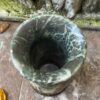Stylish handmade granite vase – late 20th c. (3) vase granite handmade late 20th century