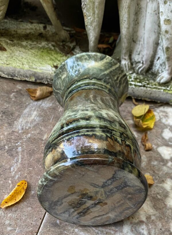Stylish handmade granite vase – late 20th c. (4) vase granite handmade late 20th century